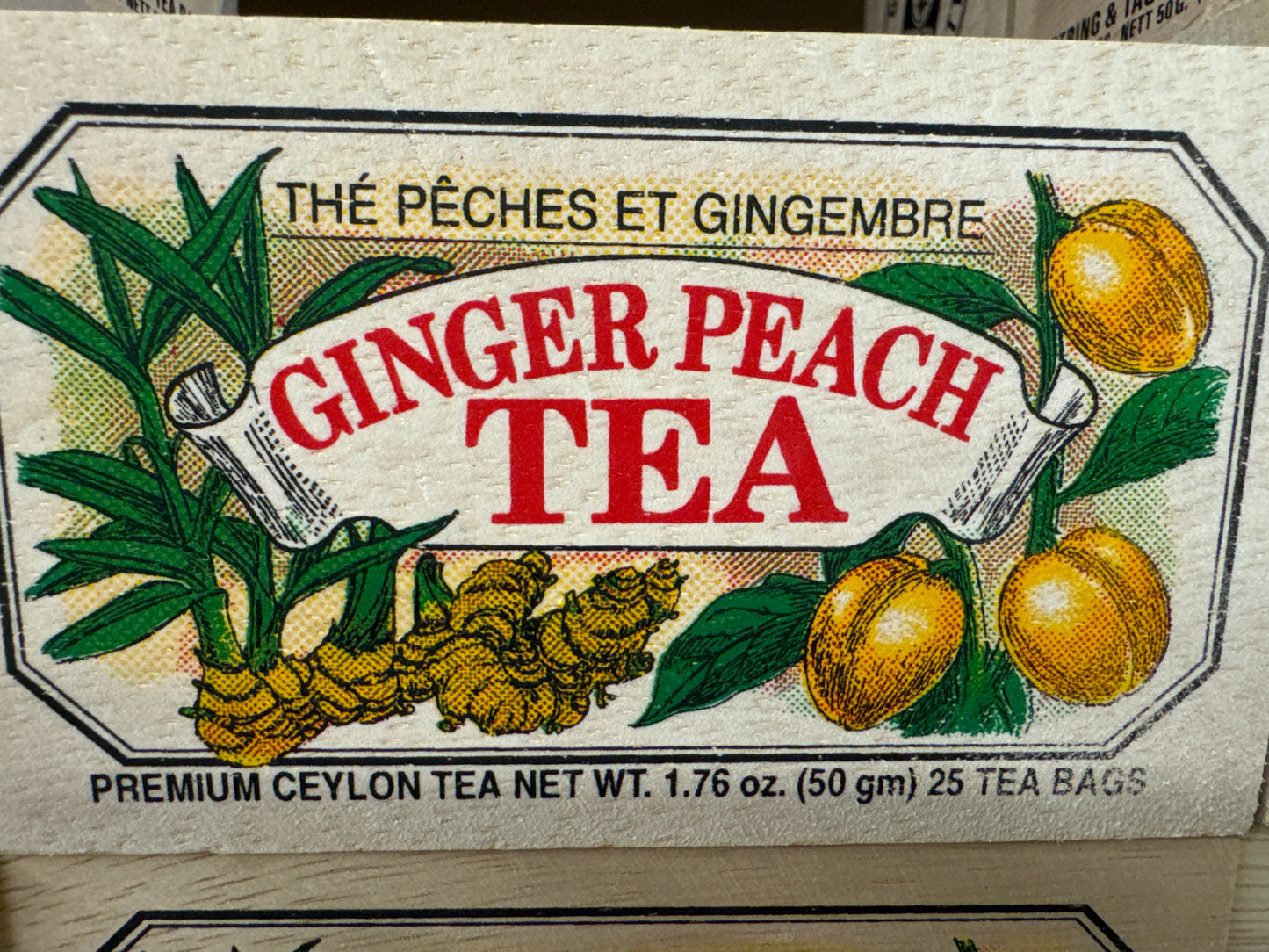 Ginger Peach Tea Box