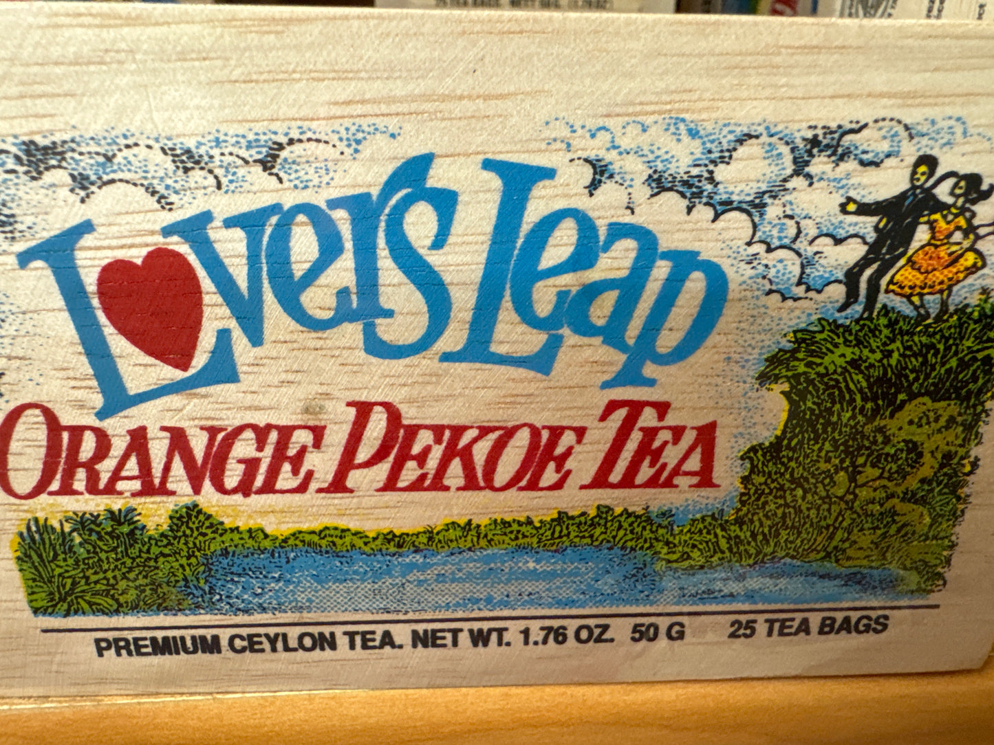 Lovers Leap Orange Pekoe Tea Box