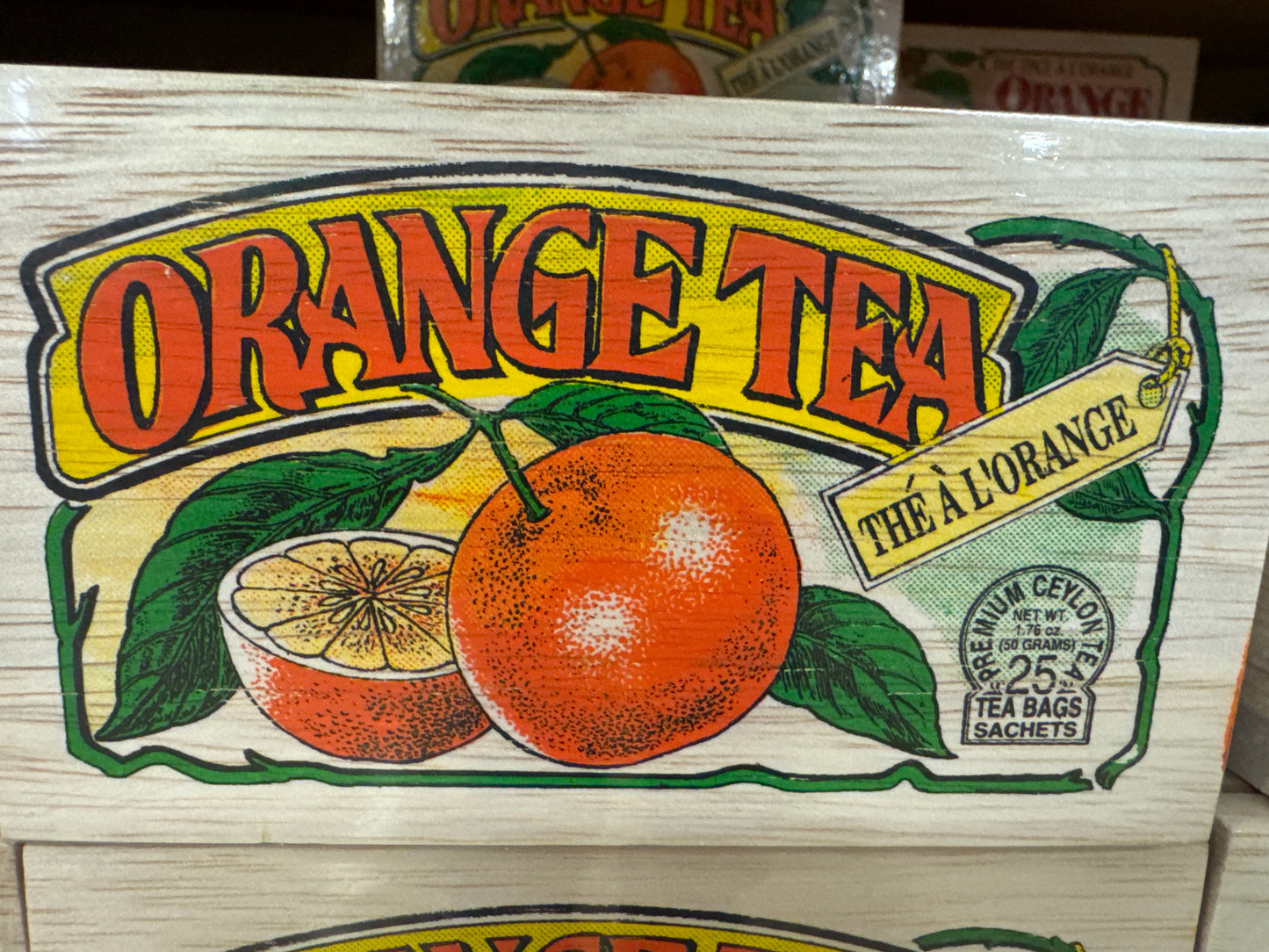 Orange Tea Box