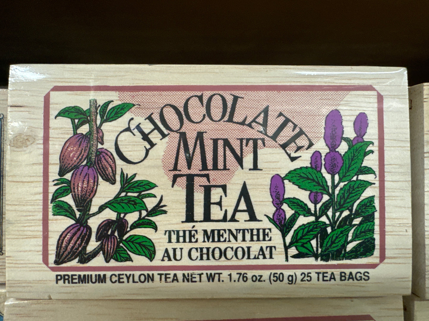 Chocolate Mint Tea Box