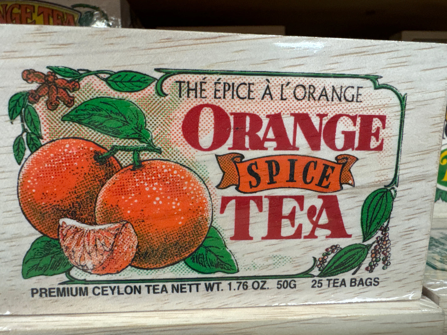 Orange Spice Tea Box